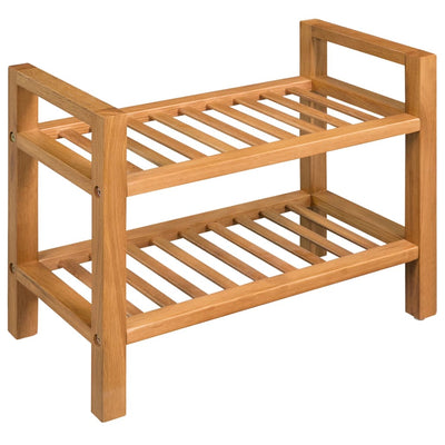Kenkäteline 2:lla hyllyllä 50x27x40 cm täystammi