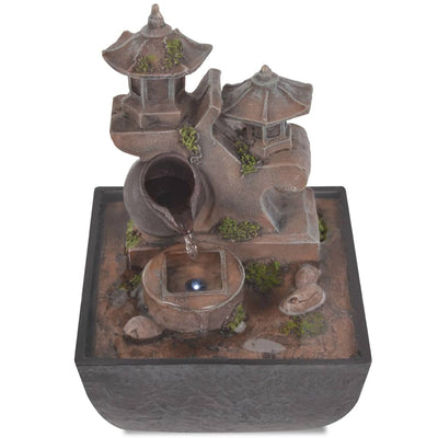 Suihkulähde led-valolla sisäkäyttöön Elucia (polyresiini)