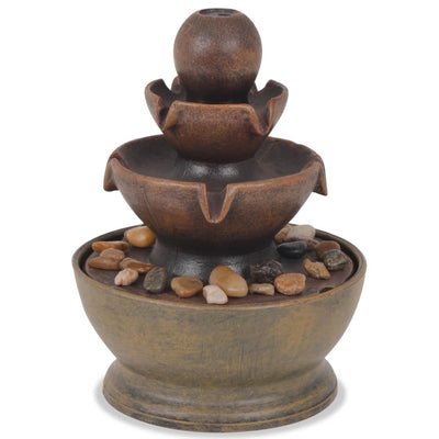 Sisätilan suihkulähde pumpulla Partica (polyresiini)