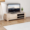 TV-taso Kiinteä Harjattu Akaasiapuu 140x38x40 cm