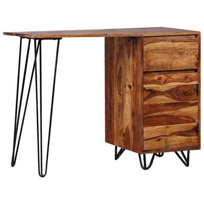 Kirjoituspöytä Bonea (1 laatikko ja 1 kaappi seesamipuu)