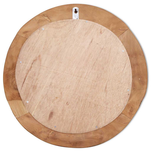 Koristeellinen peili pyöreä 60 cm Tiikki