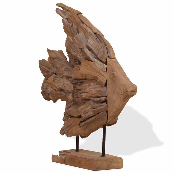 Kalaveistos tiikki 40x12x57 cm