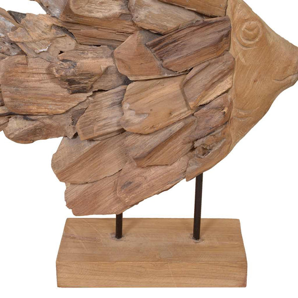 Kalaveistos tiikki 40x12x57 cm