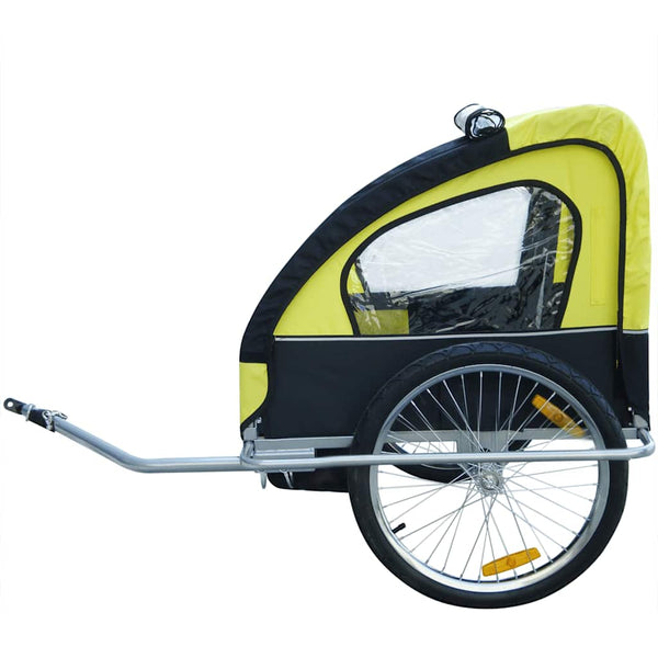 Pyörän peräkärry lisäliittimellä keltainen 36 kg