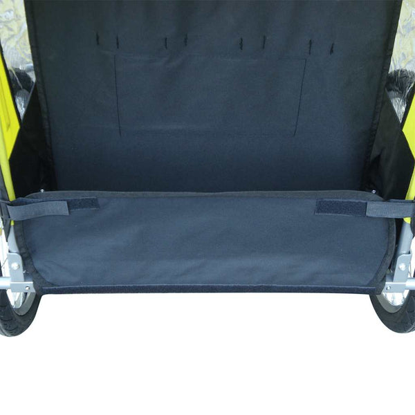 Pyörän peräkärry lisäliittimellä keltainen 36 kg