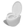 WC-istuin Piilotettavalla Vesisäiliöllä Valkoinen Keramiikka