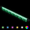 Puutarhan Gabionseinä lasikivet ja LED-valo 50x30x100 cm