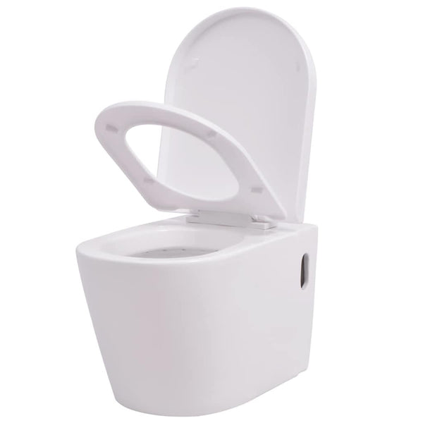 Valkoinen wc piilotetulla vesisäiliöllä Hrisanta (keraaminen)