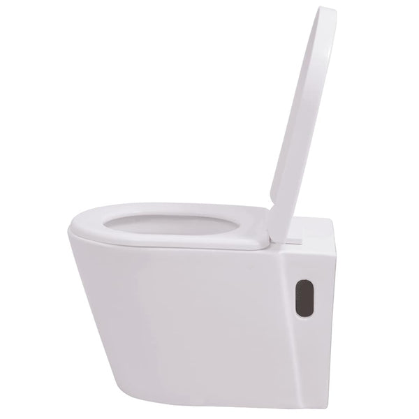 Valkoinen wc piilotetulla vesisäiliöllä Hrisanta (keraaminen)