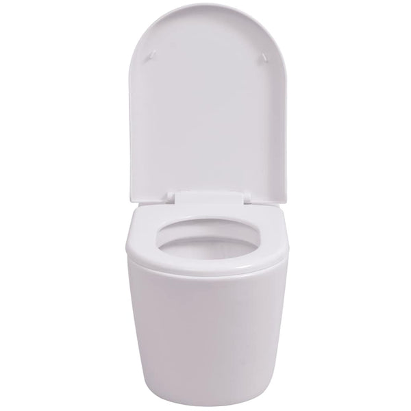 Valkoinen wc piilotetulla vesisäiliöllä Hrisanta (keraaminen)