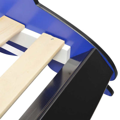 Sininen lastensänky kilpa-auto Alisenia 90x200cm