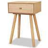 Yöpöydät 2 kpl mänty 40x30x61 cm Ruskea