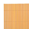 Kaksipuolinen puutarha-aita PVC 90x300 cm keltainen