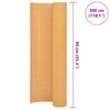 Kaksipuolinen puutarha-aita PVC 90x300 cm keltainen
