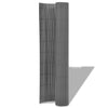 Kaksipuolinen puutarha-aita PVC 90x300 cm harmaa