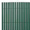 Kaksipuolinen puutarha-aita PVC 90x500 cm vihreä