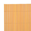Kaksipuolinen puutarha-aita PVC 90x500 cm keltainen