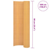 Kaksipuolinen puutarha-aita PVC 90x500 cm keltainen