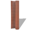 Kaksipuolinen puutarha-aita PVC 90x500 cm ruskea