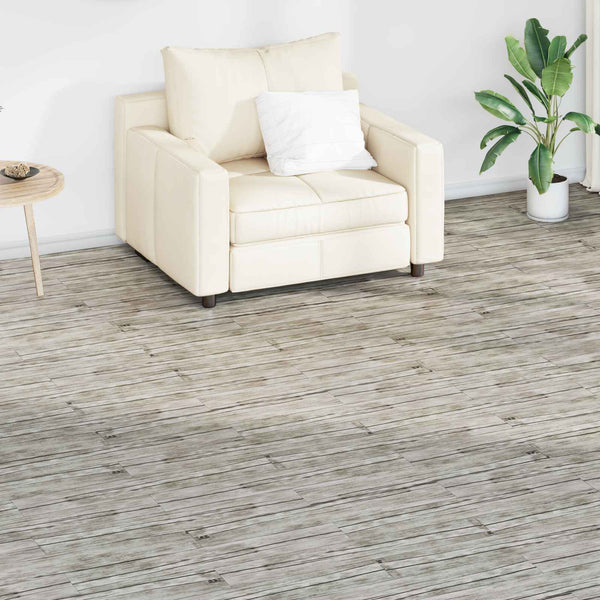 Lattialankut Valkoinen tammi 5,02 m² 36 kpl Polyvinyylikloridi