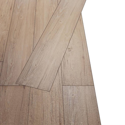 Ruskea itsekiinnittyvä pvc lattialankku Kostake 5,02 m² 2 mm (tammi)