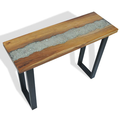 Sivupöytä 100x35x75 cm Tiikki