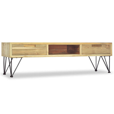 TV-taso 120x35x35 cm Täysi tiikki