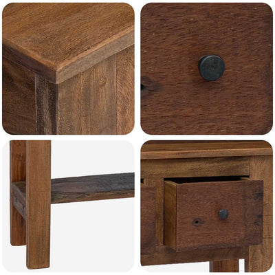 Konsolipöytä kierrätetty puu 80x35x80 cm