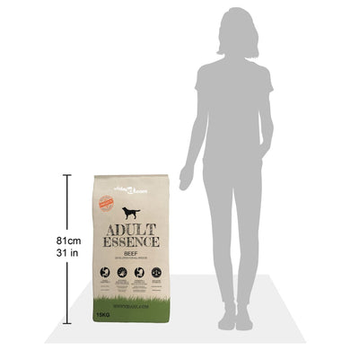 Premium koiran kuivaruoka "adult essence beef" Boteanu