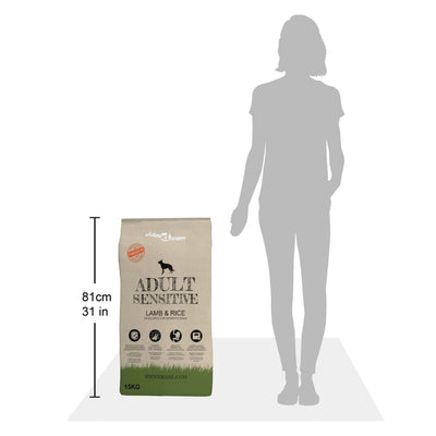 Premium koiran kuivaruoka adult sensitive lamb & rice Boteanu 15 kg