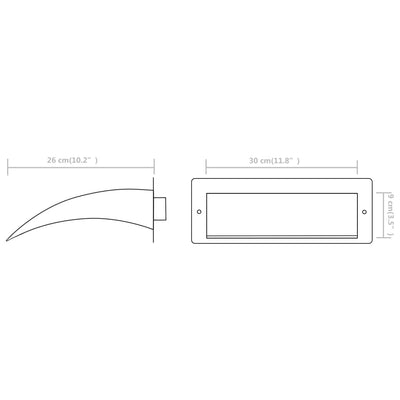 Hopea uima-altaan suihkulähde Dorutu 30x9x26cm (ruostumaton teräs)