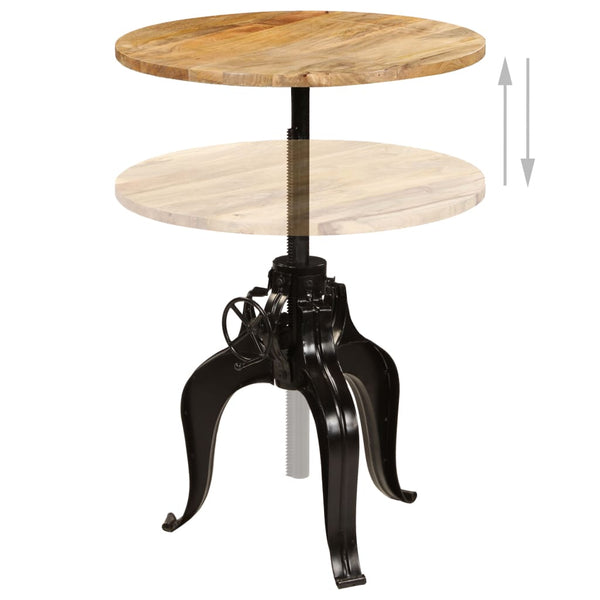 Baaripöytä kiinteä mangopuu 75x(76-110) cm