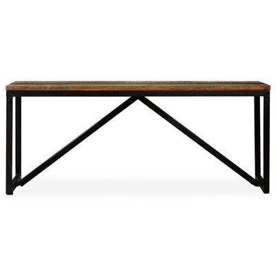Penkki kiinteä uusiokäytetty puu 110x35x45 cm