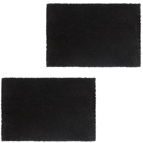 Ovimatot 2 kpl kookoskuitu 17 mm 50x80 cm musta