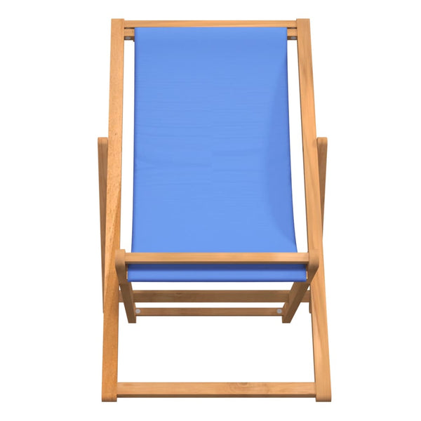 Sininen kansituoli tiikki Gulver 56x105x96cm