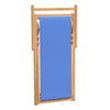 Kansituoli Tiikki 56x105x96 cm Sininen