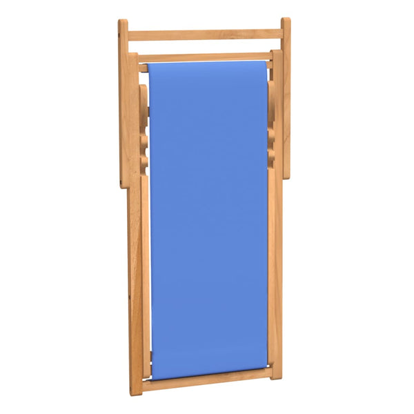 Sininen kansituoli tiikki Gulver 56x105x96cm