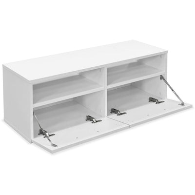 TV-taso valkoinen 95x35x36 cm tekninen puu