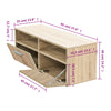 TV-taso tammi 95x35x36 cm tekninen puu
