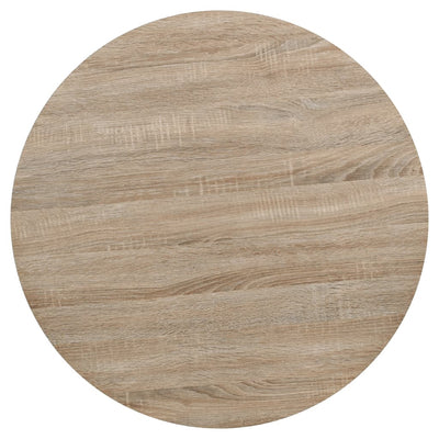 Bistropöytä MDF ja teräs pyöreä 80x75 cm tammenvärinen