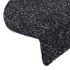 Itsekiinnittyvät porrasmatot 15 kpl neulahuopa 56x17x3cm musta