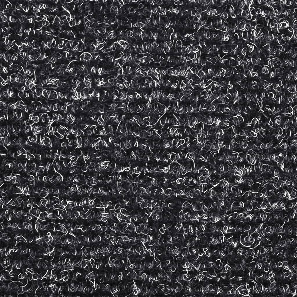 Harmaa itsekiinnittyvät porrasmatot Corbett 65x21x4cm (15 kpl neulahuopa)