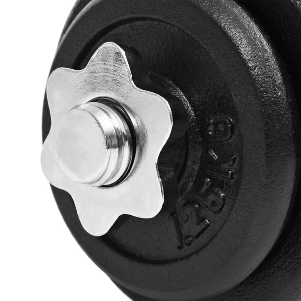 Käsipainosarja 18 osaa 30 kg valurauta