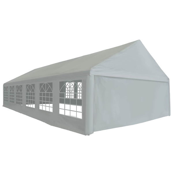 Telttakangas ilman kehystä 12 x 6 m Harmaa PE