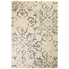 Moderni matto kukkakuvio 160x230 cm beige/sininen