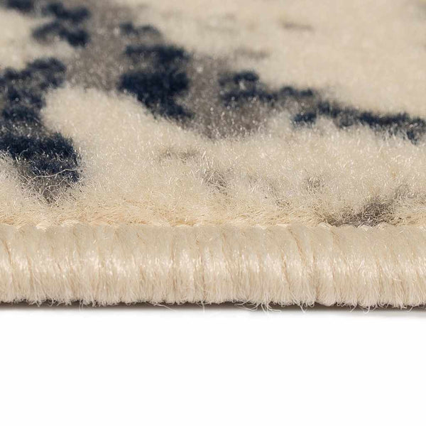 Moderni matto kukkakuvio 160x230 cm beige/sininen