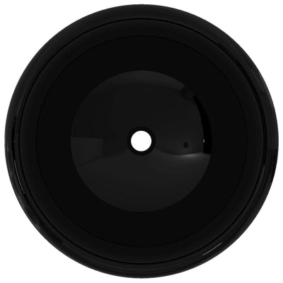 Keraaminen pesuallas pyöreä musta 40x15 cm