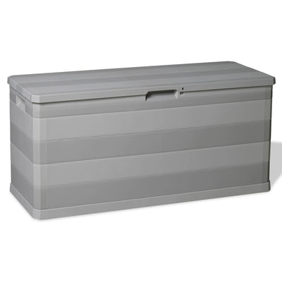 Puutarhan Varastoarkku harmaa 117x45x56 cm