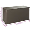 Puutarhan Varastoarkku ruskea 120x56x63 cm PP-rottinki